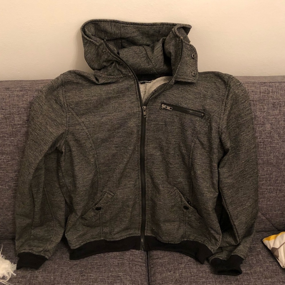 Grey Hoodie Zip Up